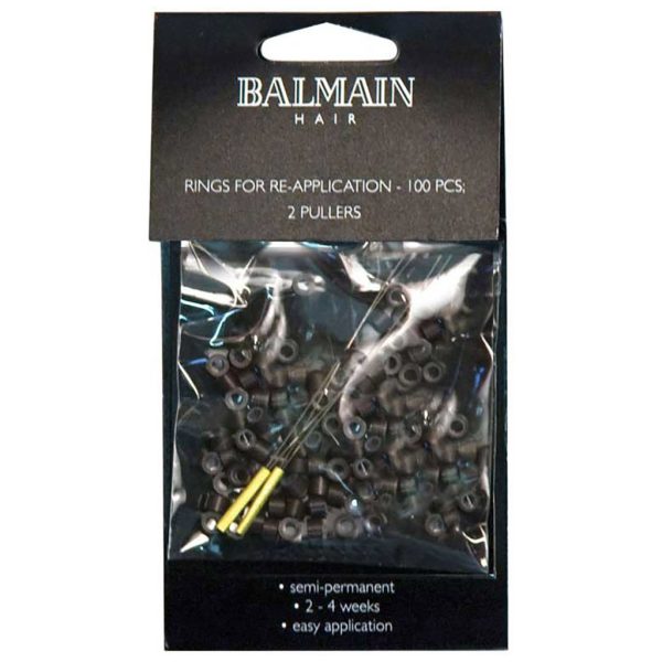 Balmain - DoubleHair - Length&Volume Vastzetringen - 100 Stuks - Bruin