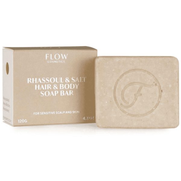 Flow Cosmetics - Biologische Shampoo Bar - Rhassoul&Salt (Hair and Body) - 120 gr