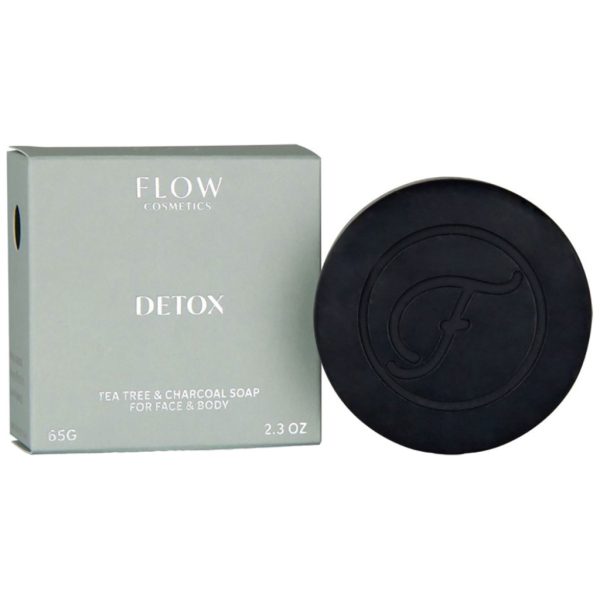 Flow - Detox Tea Tree&Charcoal Soap For Face&Body - 120 gr