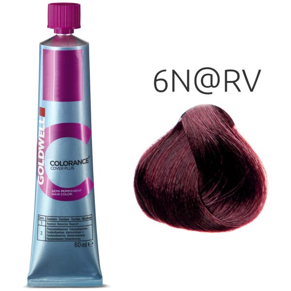 Goldwell - Colorance - Cover Plus Elumenated Naturals - 6N@RV Dark Blonde Eluminated Red Violet - 60 ml