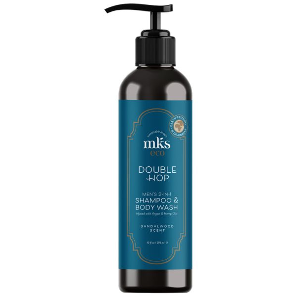 MKS-Eco - Men - Double Hop Men's 2 in 1 Shampoo&Body Wash Sandalwood - 296ml