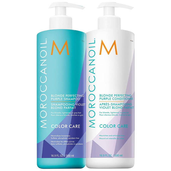 Moroccanoil - Blonde Perfecting - Shampoo&Conditioner - 500ml
