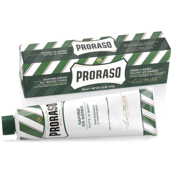 Proraso - Green - Shaving Cream in a Tube - 150 ml